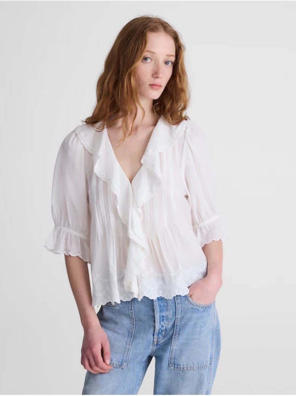 Madewell white top